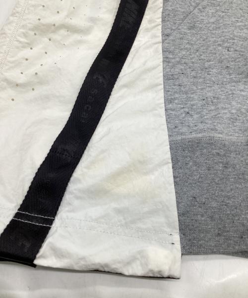 NIKE（ナイキ）NIKE (ナイキ) sacai (サカイ) NRG Pullover Hoodie（NRG プルオーバー フーディー） グレー×ホワイト サイズ:Mの古着・服飾アイテム