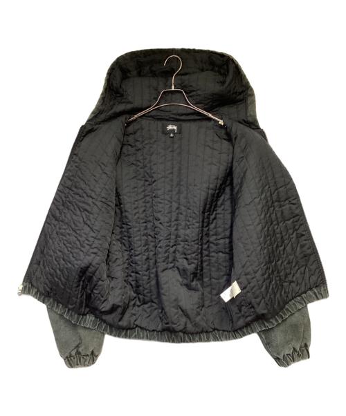 stussy（ステューシー）stussy (ステューシー) Washed Canvas Insulated Jacket（ウォッシュド キャンバス インシュレイティド ジャケット） グレー サイズ:Mの古着・服飾アイテム