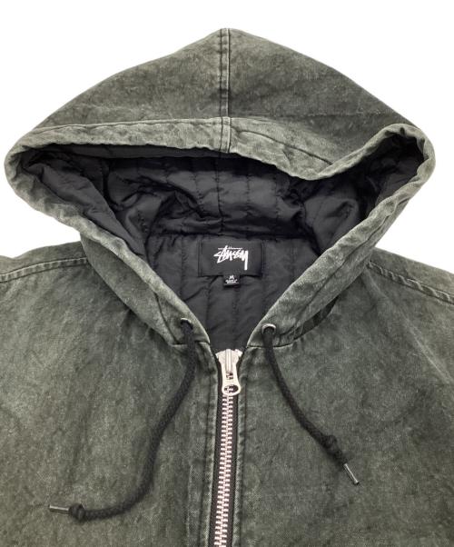 stussy（ステューシー）stussy (ステューシー) Washed Canvas Insulated Jacket（ウォッシュド キャンバス インシュレイティド ジャケット） グレー サイズ:Mの古着・服飾アイテム