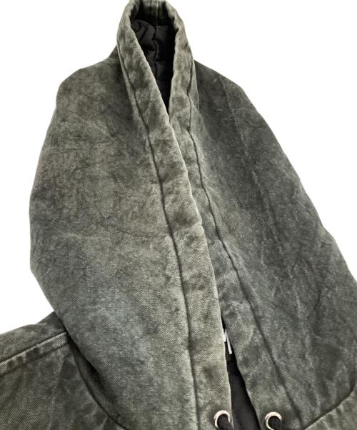 stussy（ステューシー）stussy (ステューシー) Washed Canvas Insulated Jacket（ウォッシュド キャンバス インシュレイティド ジャケット） グレー サイズ:Mの古着・服飾アイテム