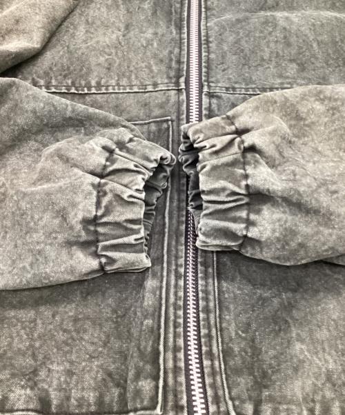 stussy（ステューシー）stussy (ステューシー) Washed Canvas Insulated Jacket（ウォッシュド キャンバス インシュレイティド ジャケット） グレー サイズ:Mの古着・服飾アイテム