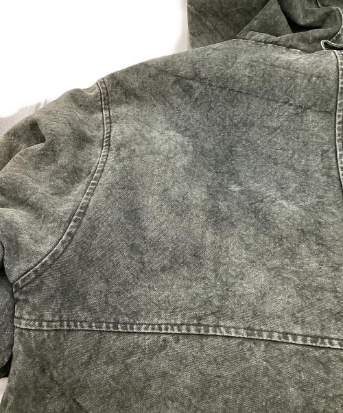 stussy（ステューシー）stussy (ステューシー) Washed Canvas Insulated Jacket（ウォッシュド キャンバス インシュレイティド ジャケット） グレー サイズ:Mの古着・服飾アイテム