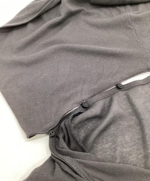 TANAKADAISUKE（タナカダイスケ）TANAKADAISUKE (タナカダイスケ) STUDIOS (ステュディオス) 別注 iron embroidery cotton sheer onpiec（アイアン エンブロイダリー コットン シアー ワンピース） グレー サイズ:Fの古着・服飾アイテム