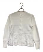 Mame Kurogouchiマメクロゴウチ）の古着「Knit Lace Cardigan（ニット レース カーディガン）」｜ホワイト