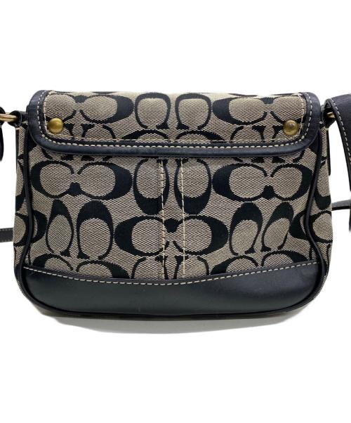 COACH（コーチ）COACH (コーチ) クロスボディ・ポシェット ブラック×グレーの古着・服飾アイテム
