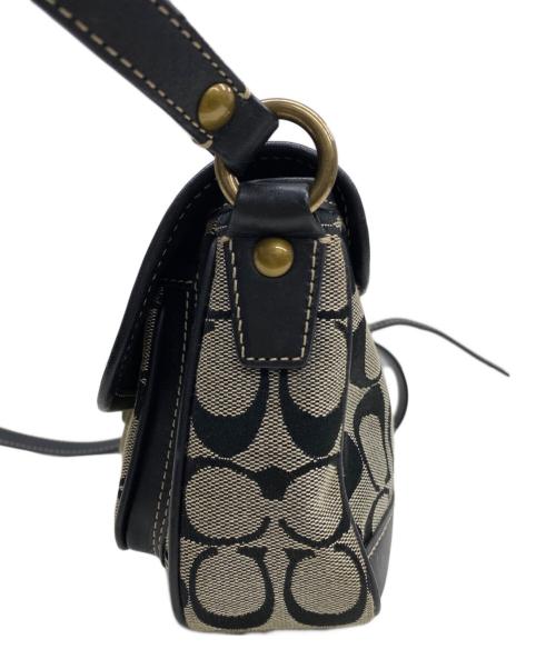COACH（コーチ）COACH (コーチ) クロスボディ・ポシェット ブラック×グレーの古着・服飾アイテム