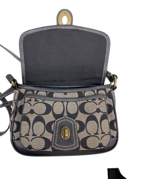 COACH（コーチ）COACH (コーチ) クロスボディ・ポシェット ブラック×グレーの古着・服飾アイテム