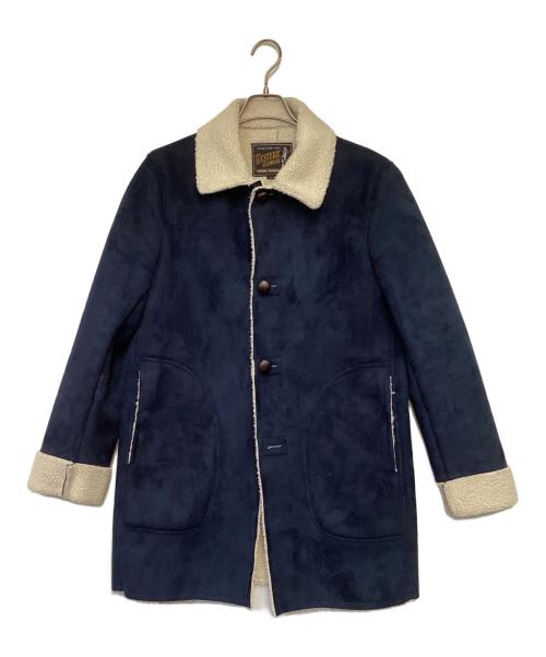 Hysteric Glamour（ヒステリックグラマー）Hysteric Glamour (ヒステリックグラマー) フェイクムートンランチコート ブルー サイズ:Mの古着・服飾アイテム