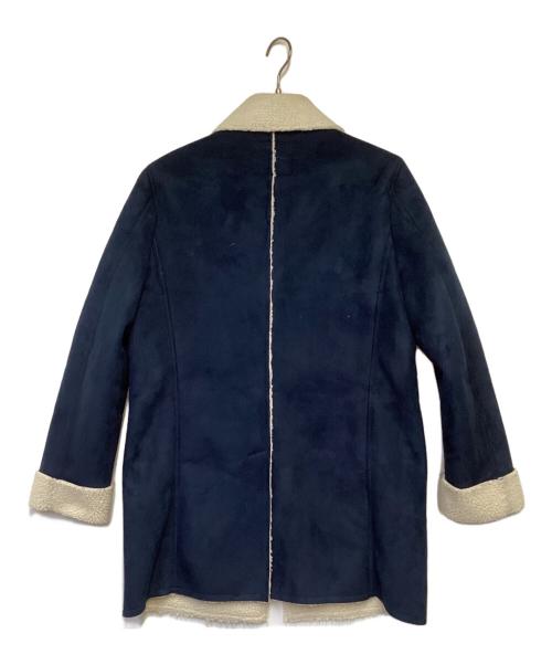 Hysteric Glamour（ヒステリックグラマー）Hysteric Glamour (ヒステリックグラマー) フェイクムートンランチコート ブルー サイズ:Mの古着・服飾アイテム