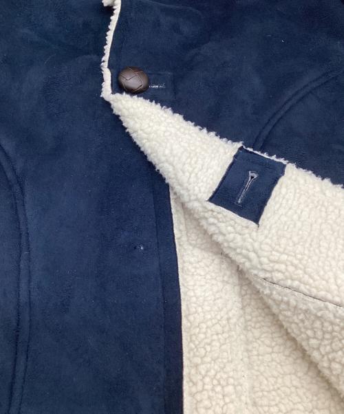 Hysteric Glamour（ヒステリックグラマー）Hysteric Glamour (ヒステリックグラマー) フェイクムートンランチコート ブルー サイズ:Mの古着・服飾アイテム