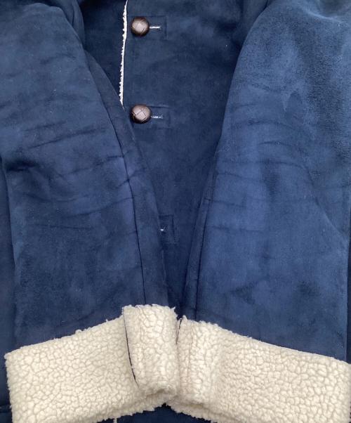 Hysteric Glamour（ヒステリックグラマー）Hysteric Glamour (ヒステリックグラマー) フェイクムートンランチコート ブルー サイズ:Mの古着・服飾アイテム