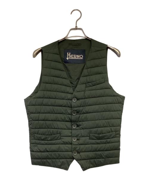 HERNO（ヘルノ）HERNO (ヘルノ) 中綿ベスト カーキ サイズ:48の古着・服飾アイテム