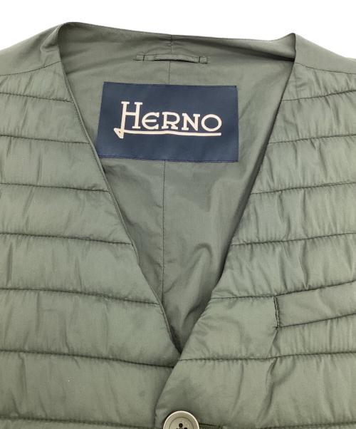 HERNO（ヘルノ）HERNO (ヘルノ) 中綿ベスト カーキ サイズ:48の古着・服飾アイテム