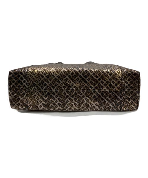BOTTEGA VENETA（ボッテガベネタ）BOTTEGA VENETA (ボッテガベネタ) イントレッチオミラージュ トートバッグ ブラック×ゴールドの古着・服飾アイテム