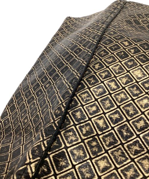 BOTTEGA VENETA（ボッテガベネタ）BOTTEGA VENETA (ボッテガベネタ) イントレッチオミラージュ トートバッグ ブラック×ゴールドの古着・服飾アイテム