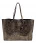 BOTTEGA VENETA（ボッテガベネタ）の古着「イントレッチオミラージュ トートバッグ」｜ブラック×ゴールド