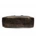 中古・古着 BOTTEGA VENETA (ボッテガベネタ) イントレッチオミラージュ トートバッグ ブラック×ゴールド：18000円