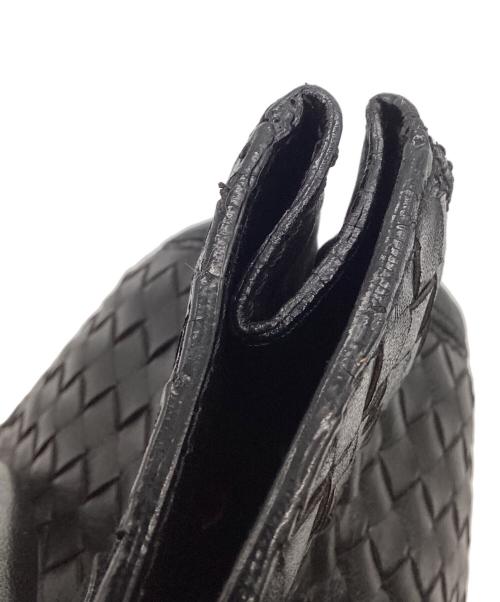BOTTEGA VENETA（ボッテガベネタ）BOTTEGA VENETA (ボッテガベネタ) イントレチャート ハンドバッグ ブラックの古着・服飾アイテム