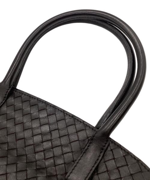 BOTTEGA VENETA（ボッテガベネタ）BOTTEGA VENETA (ボッテガベネタ) イントレチャート ハンドバッグ ブラックの古着・服飾アイテム