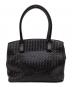 BOTTEGA VENETA（ボッテガベネタ）の古着「イントレチャート ハンドバッグ」｜ブラック
