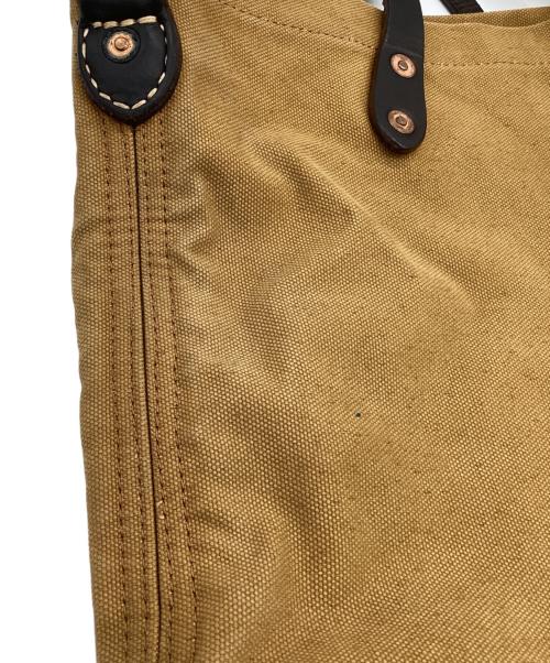 RRL（ダブルアールエル）RRL (ダブルアールエル) 2WAYトートバッグ ブラウン×ブラックの古着・服飾アイテム
