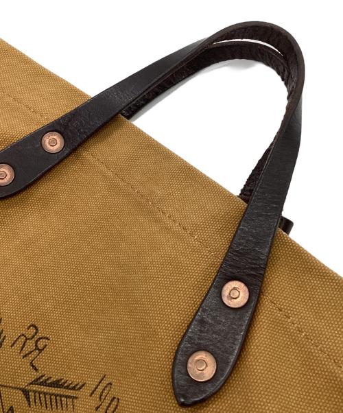 RRL（ダブルアールエル）RRL (ダブルアールエル) 2WAYトートバッグ ブラウン×ブラックの古着・服飾アイテム