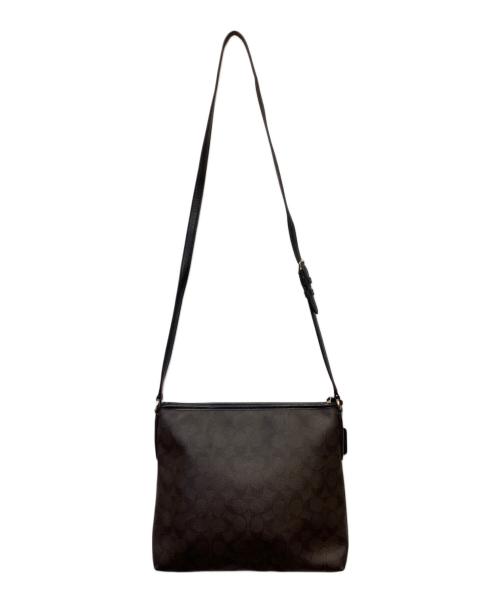COACH（コーチ）COACH (コーチ) シグネチャー ファイル バッグ ダークブラウンの古着・服飾アイテム