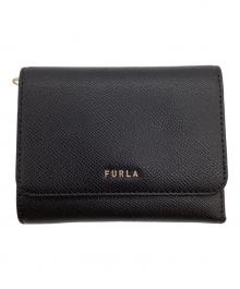 FURLA（フルラ）の古着「クラシック M トリフォールド 折り財布」｜ブラック