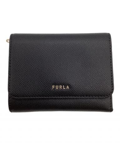FURLA ボールペン ブラック 未使用品 中古・古着通販】FURLA (フルラ) クラシック M トリフォールド 折り