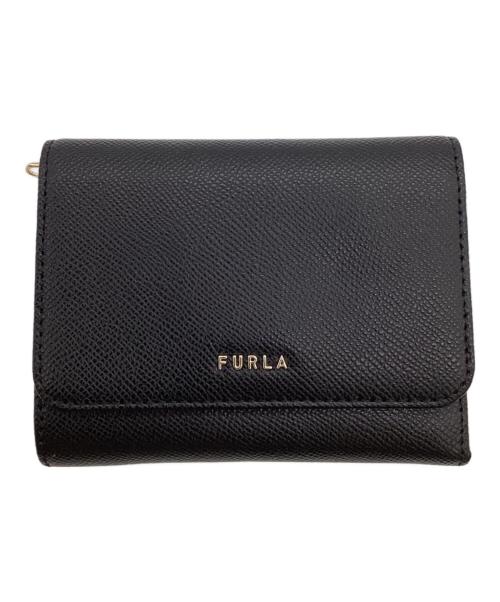 FURLA（フルラ）FURLA (フルラ) クラシック M トリフォールド 折り財布 ブラックの古着・服飾アイテム
