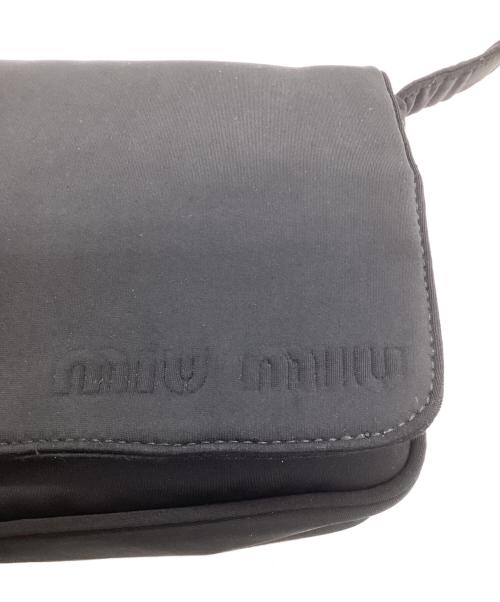MIU MIU（ミュウミュウ）MIU MIU (ミュウミュウ) ワンショルダーバッグ ブラックの古着・服飾アイテム