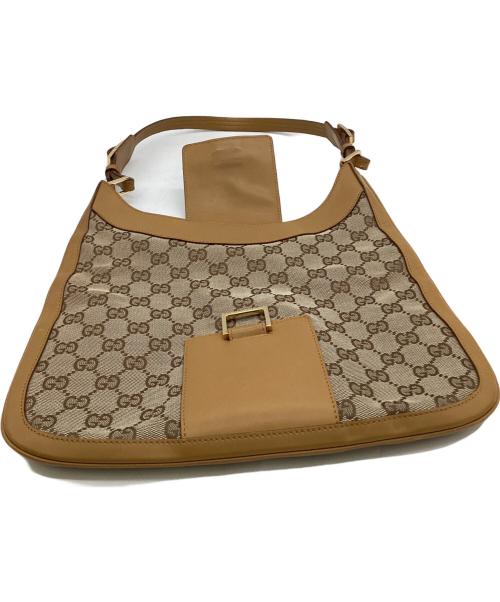 GUCCI（グッチ）GUCCI (グッチ) GGキャンバス ワンショルダーバッグ ベージュ・ブラウンの古着・服飾アイテム