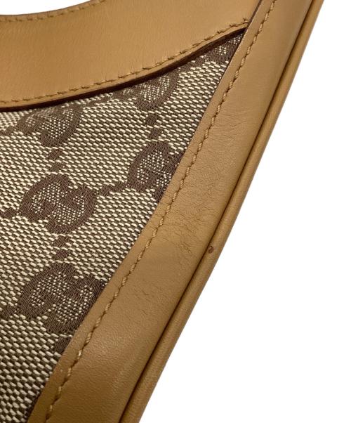 GUCCI（グッチ）GUCCI (グッチ) GGキャンバス ワンショルダーバッグ ベージュ・ブラウンの古着・服飾アイテム