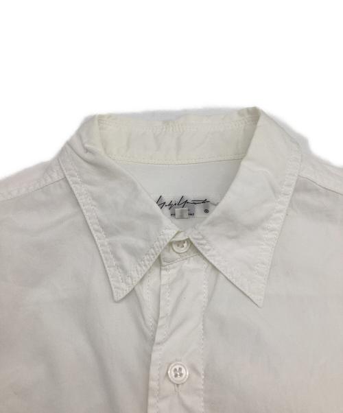 Yohji Yamamoto pour homme（ヨウジヤマモト プールオム）Yohji Yamamoto pour homme (ヨウジヤマモト プールオム) Front Switching Broad cloth Blouse（フロント スウィッチング ブロード クロス ブラウス） ホワイト サイズ:3の古着・服飾アイテム