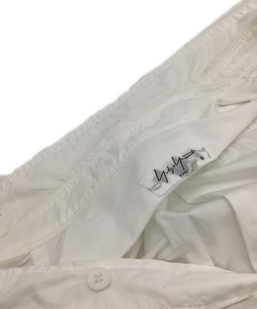 Yohji Yamamoto pour homme（ヨウジヤマモト プールオム）Yohji Yamamoto pour homme (ヨウジヤマモト プールオム) Front Switching Broad cloth Blouse（フロント スウィッチング ブロード クロス ブラウス） ホワイト サイズ:3の古着・服飾アイテム