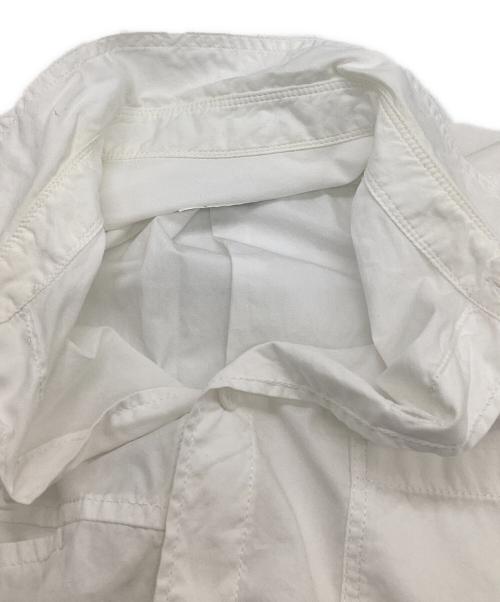Yohji Yamamoto pour homme（ヨウジヤマモト プールオム）Yohji Yamamoto pour homme (ヨウジヤマモト プールオム) Front Switching Broad cloth Blouse（フロント スウィッチング ブロード クロス ブラウス） ホワイト サイズ:3の古着・服飾アイテム