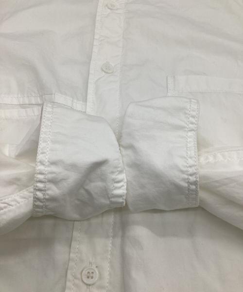 Yohji Yamamoto pour homme（ヨウジヤマモト プールオム）Yohji Yamamoto pour homme (ヨウジヤマモト プールオム) Front Switching Broad cloth Blouse（フロント スウィッチング ブロード クロス ブラウス） ホワイト サイズ:3の古着・服飾アイテム