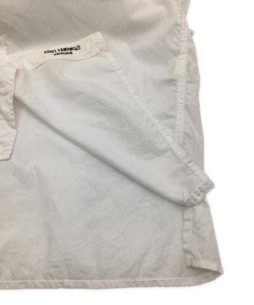 Yohji Yamamoto pour homme（ヨウジヤマモト プールオム）Yohji Yamamoto pour homme (ヨウジヤマモト プールオム) Front Switching Broad cloth Blouse（フロント スウィッチング ブロード クロス ブラウス） ホワイト サイズ:3の古着・服飾アイテム