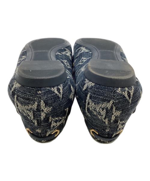 LOUIS VUITTON（ルイ ヴィトン）LOUIS VUITTON (ルイ ヴィトン) モノグラム デニム バレエシューズ ネイビー サイズ:36 1/2の古着・服飾アイテム
