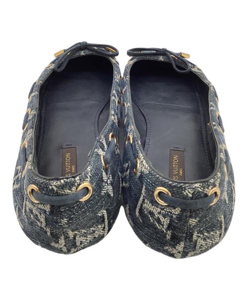 LOUIS VUITTON（ルイ ヴィトン）LOUIS VUITTON (ルイ ヴィトン) モノグラム デニム バレエシューズ ネイビー サイズ:36 1/2の古着・服飾アイテム