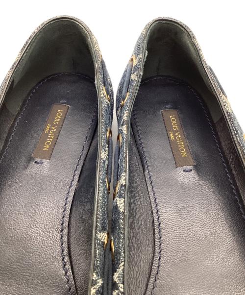 LOUIS VUITTON（ルイ ヴィトン）LOUIS VUITTON (ルイ ヴィトン) モノグラム デニム バレエシューズ ネイビー サイズ:36 1/2の古着・服飾アイテム