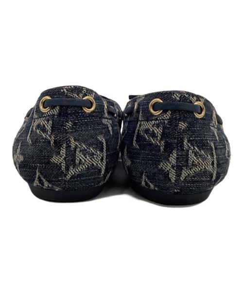 LOUIS VUITTON（ルイ ヴィトン）LOUIS VUITTON (ルイ ヴィトン) モノグラム デニム バレエシューズ ネイビー サイズ:36 1/2の古着・服飾アイテム