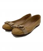 TORY BURCHトリーバーチ）の古着「Trudy Ballet Flats（チュルーディ バレエ フラット）」｜ブラウン