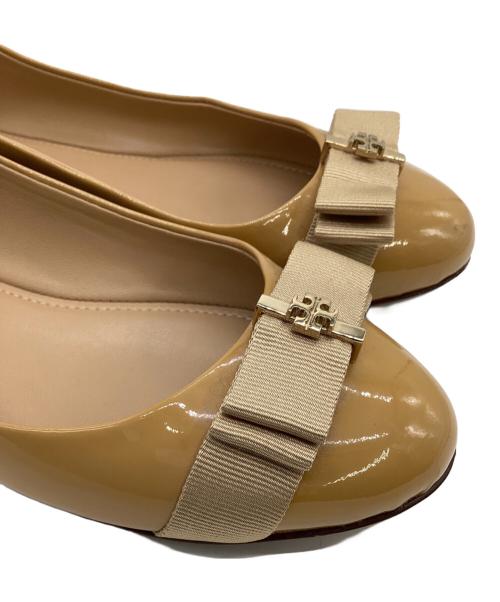 TORY BURCH（トリーバーチ）TORY BURCH (トリーバーチ) Trudy Ballet Flats（チュルーディ バレエ フラット） ブラウン サイズ:5.5Mの古着・服飾アイテム