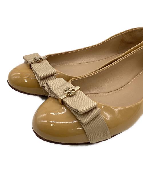 TORY BURCH（トリーバーチ）TORY BURCH (トリーバーチ) Trudy Ballet Flats（チュルーディ バレエ フラット） ブラウン サイズ:5.5Mの古着・服飾アイテム