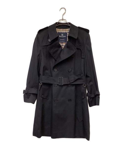 Aquascutum（アクアスキュータム）Aquascutum (アクアスキュータム) Princegate（プリンスゲート）ショート トレンチコート ネイビー サイズ:36の古着・服飾アイテム