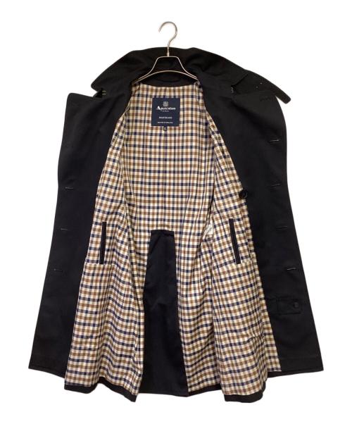 Aquascutum（アクアスキュータム）Aquascutum (アクアスキュータム) Princegate（プリンスゲート）ショート トレンチコート ネイビー サイズ:36の古着・服飾アイテム