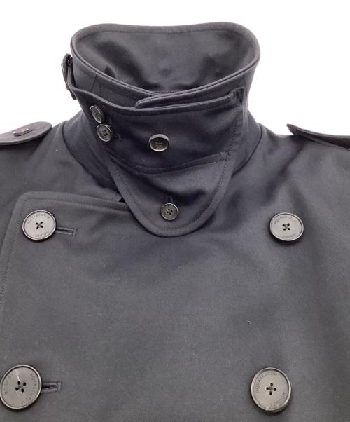 Aquascutum（アクアスキュータム）Aquascutum (アクアスキュータム) Princegate（プリンスゲート）ショート トレンチコート ネイビー サイズ:36の古着・服飾アイテム