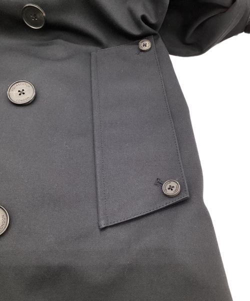 Aquascutum（アクアスキュータム）Aquascutum (アクアスキュータム) Princegate（プリンスゲート）ショート トレンチコート ネイビー サイズ:36の古着・服飾アイテム