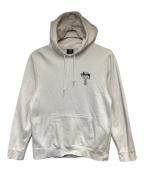 stussyステューシー）の古着「WORLD TOUR HOODIE（ワールド ツアー フーディー）」｜ホワイト